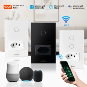 Interruptor Tomada Inteligente Wifi 10A Brasil Light