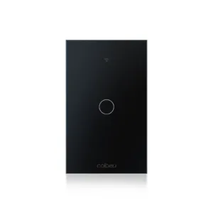 Interruptor Tomada Inteligente Wifi 10A Brasil Light - Plug ue, Preto - 1 Botão